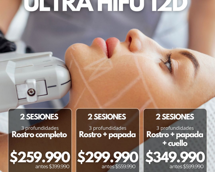 BLACK 2 SESIONES ULTRA HIFU 12D ROSTRO COMPLETO 