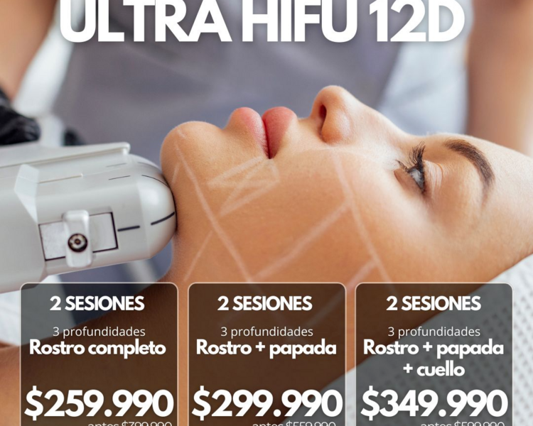 BLACK 2 SESIONES ULTRA HIFU 12D ROSTRO + PAPADA 