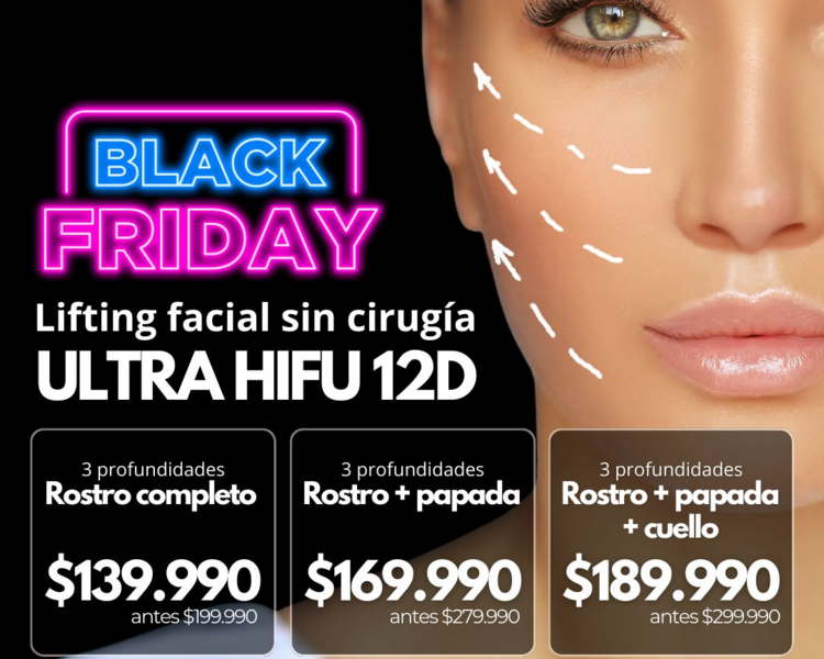 BLACK ULTRA HIFU 12D ROSTRO + PAPADA + CUELLO