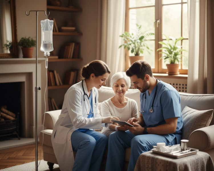 AHLIVIA Aplicación de Medicamento y/o Soluciones a Domicilio