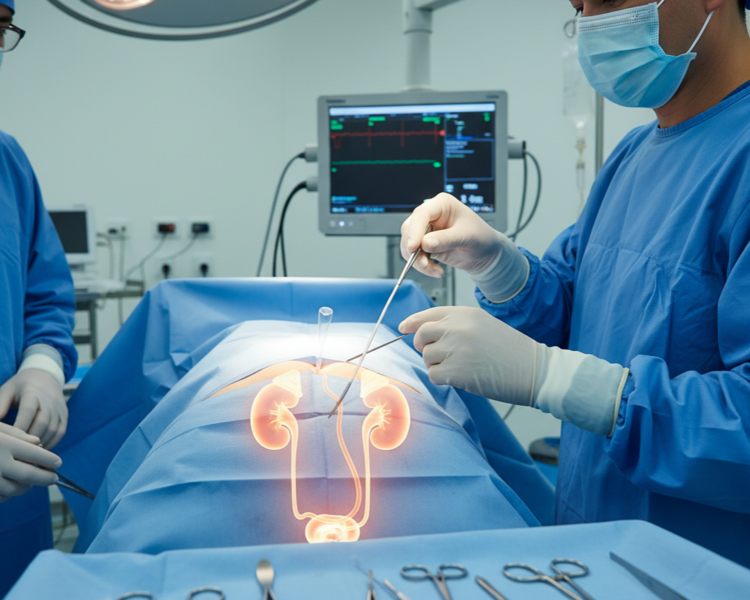 AHLIVIA Colocación de Cateter JJ