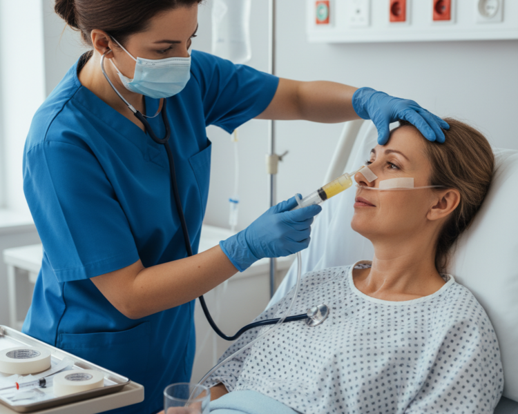 AHLIVIA Colocación de Sonda Nasogastrica