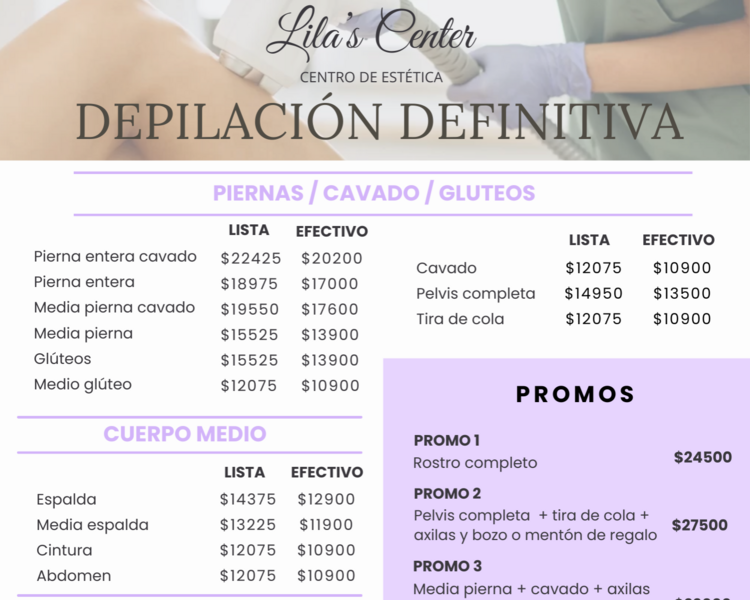 Depilación definitiva - PROMO 3