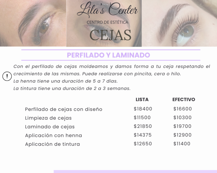 Laminado de cejas