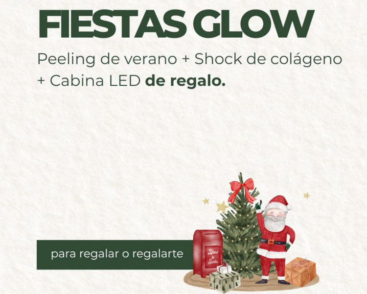 Fiestas Glow: Peeling de verano + Shock de colágeno + Cabina LED de regalo