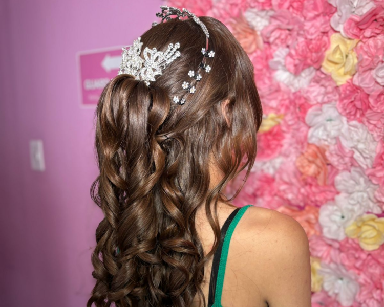 Prueba de peinado cabello completo (sin productos de fijación)