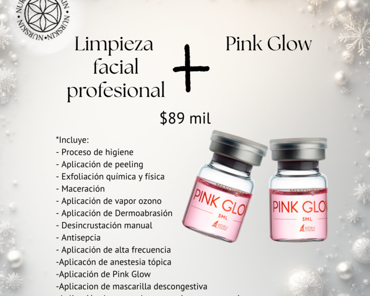 Limpieza facial Profunda + Pink Glow