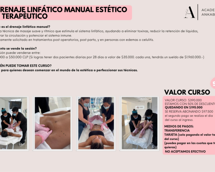 DRENAJE LINFÁTICO MANUAL ESTÉTICO