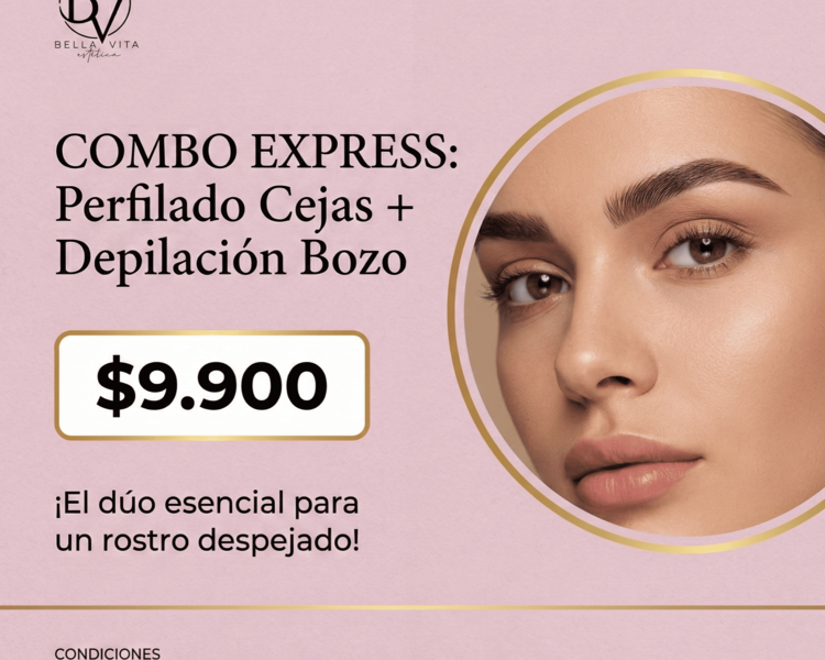 COMBO EXPRESS: Perfilado Cejas + Depilación Bozo (Promo base)