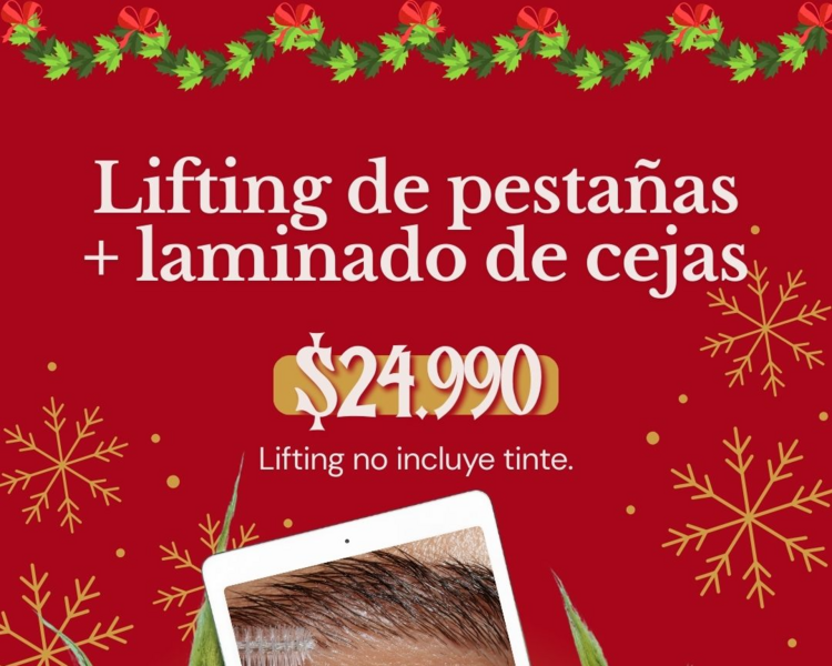 NAVIDAD- Lifting de pestañas + Laminado de cejas+ Perfilado de cejas