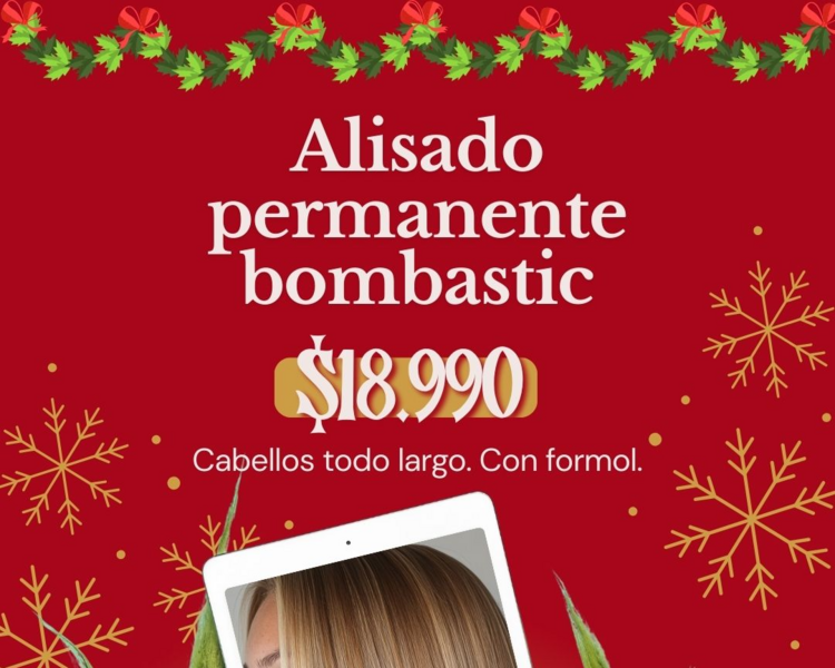 NAVIDAD- Alisado Bombastic( todo largo)