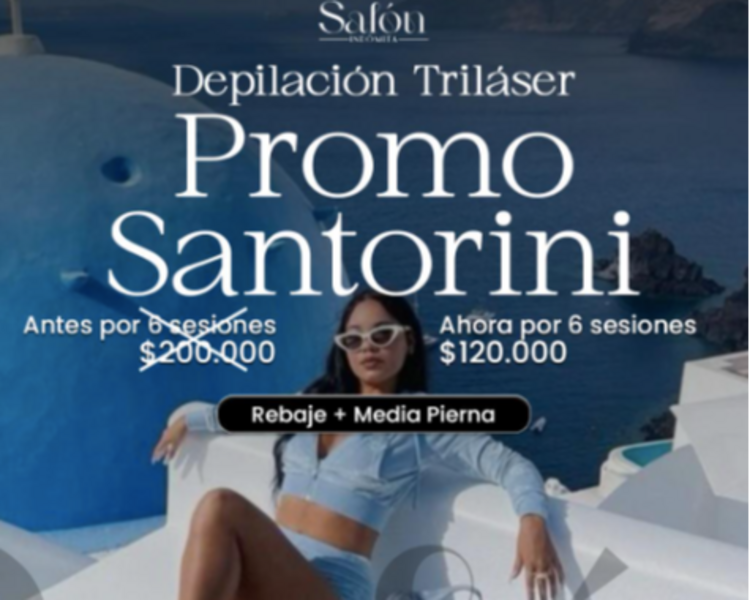 (ANTIGUO) PROMO SANTORINI ( Rebaje + Media Pierna ) / 6 Sesiones