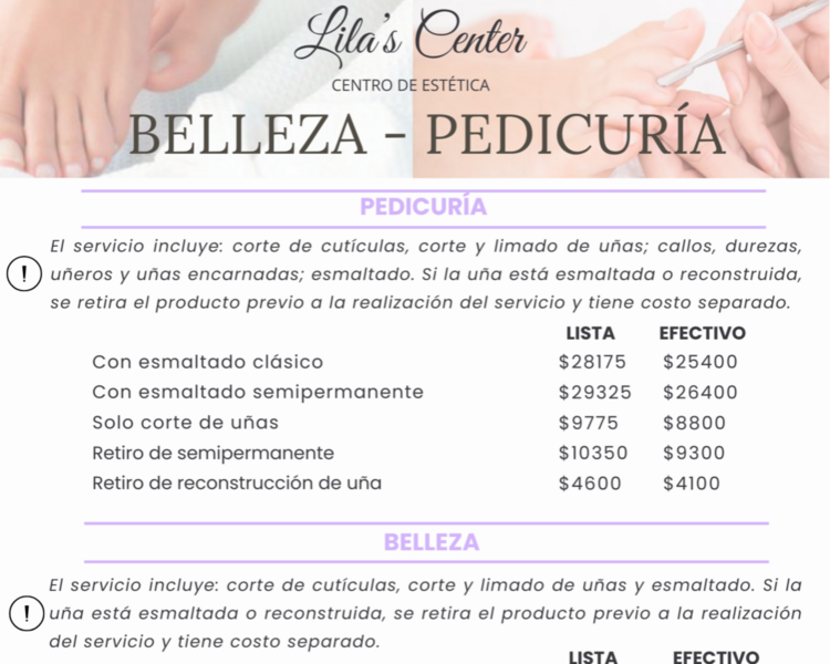 Belleza con esmaltado clásico