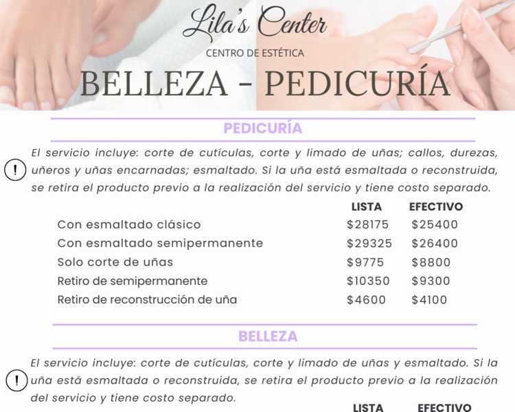 Pedicuría con esmaltado semipermanente