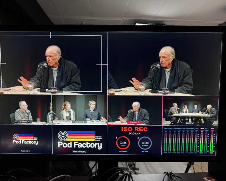 Grabación de Podcast 1 hora hasta 4 personas