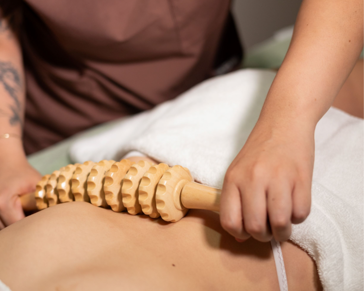 Masaje reductivo de abdomen