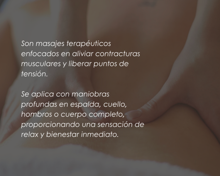 Masajes descontracturantes