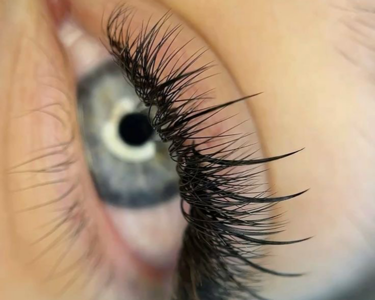 Extensiones de Pestañas Volumen (efecto Kim k)