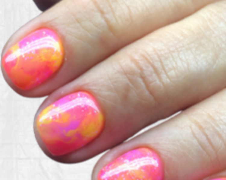 Diseños (ambas manos) Francesa-Degrade-Tie Dye-Ondas-Degrade 2 colores