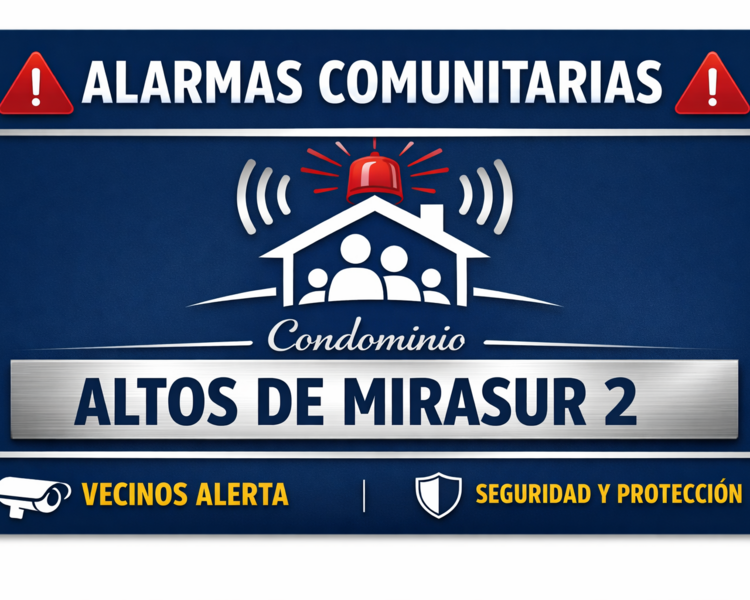 Enrolamiento alarmas comunitarias Altos de Mirasur 2