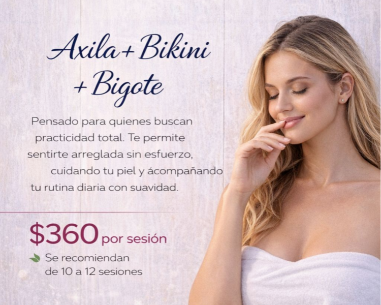 🌷 Axila + Bikini + Bigote