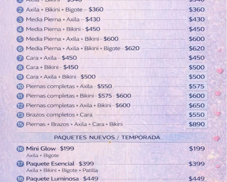 💃 Piernas Completas + Bikini