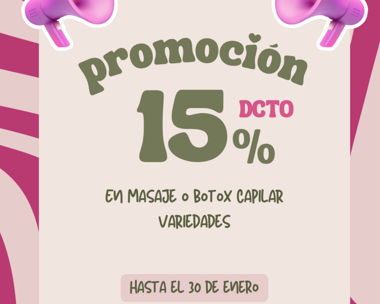 Promo masaje y tratamientos capilares