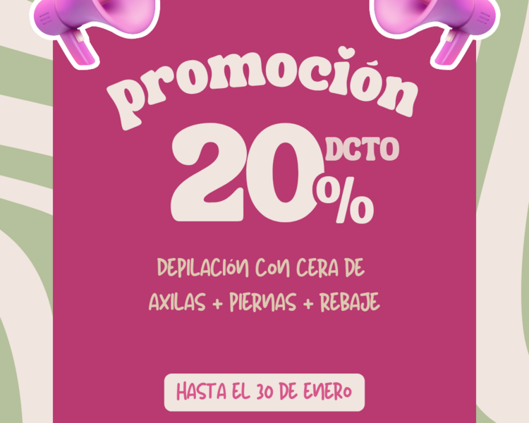 Promo depilación axilas + piernas +rebaje