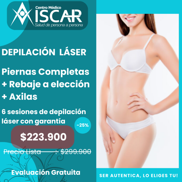 Axilas + Piernas Completas + Rebaje 