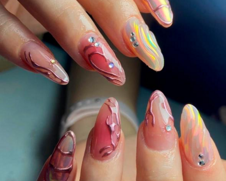 Uñas acrilicas tip NUMERO 6-10