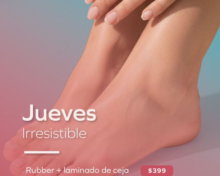 JUEVES Pedicure spa con gel %35 de descuento 