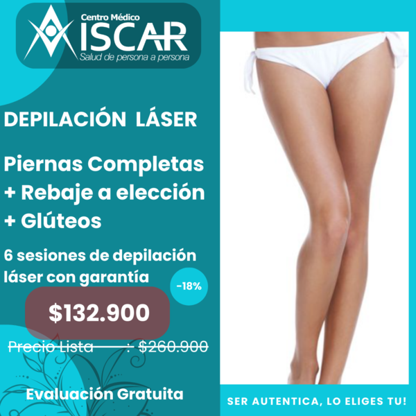 Piernas Completas + Rebaje a elección + Glúteos