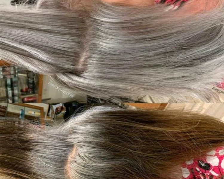 Camuflaje de canas, cabello L