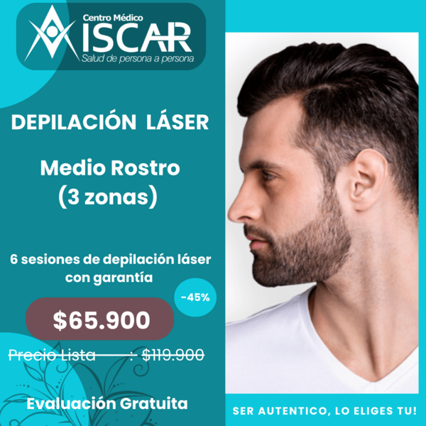 Medio Rostro (4 zonas)