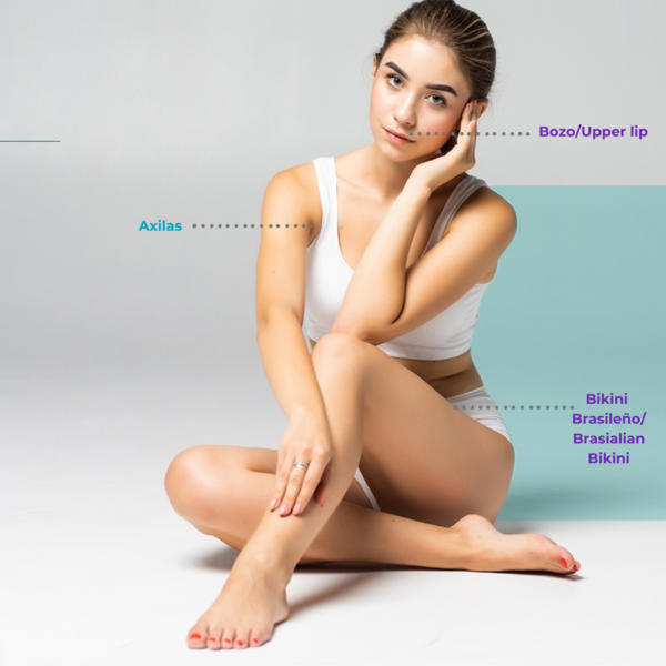 Brasilian Bikini+ Underarm+ free uper lip (6 sesions)/ Bikini brasileño+ Axilas+ bozo gratis  (6 sesions)