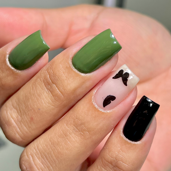 DIP POWDER CON EXTENSION EN 10 UÑAS