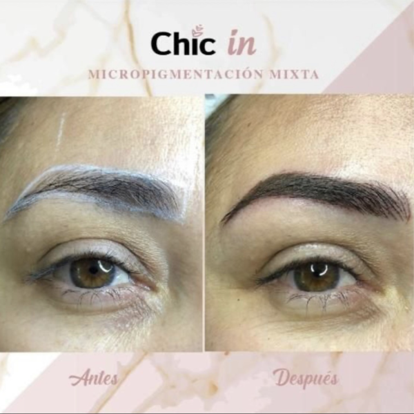 Micropigmentación mixta de cejas