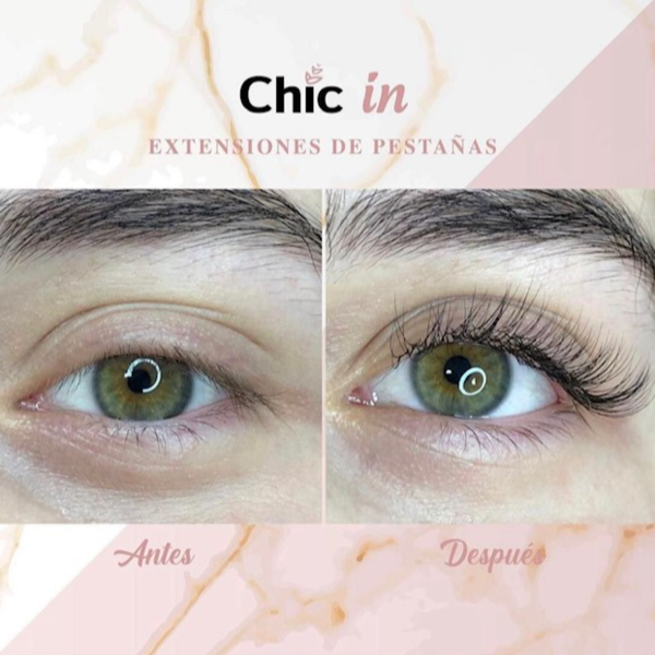 Retoque quincenal de extensiones de pestañas pelo a pelo