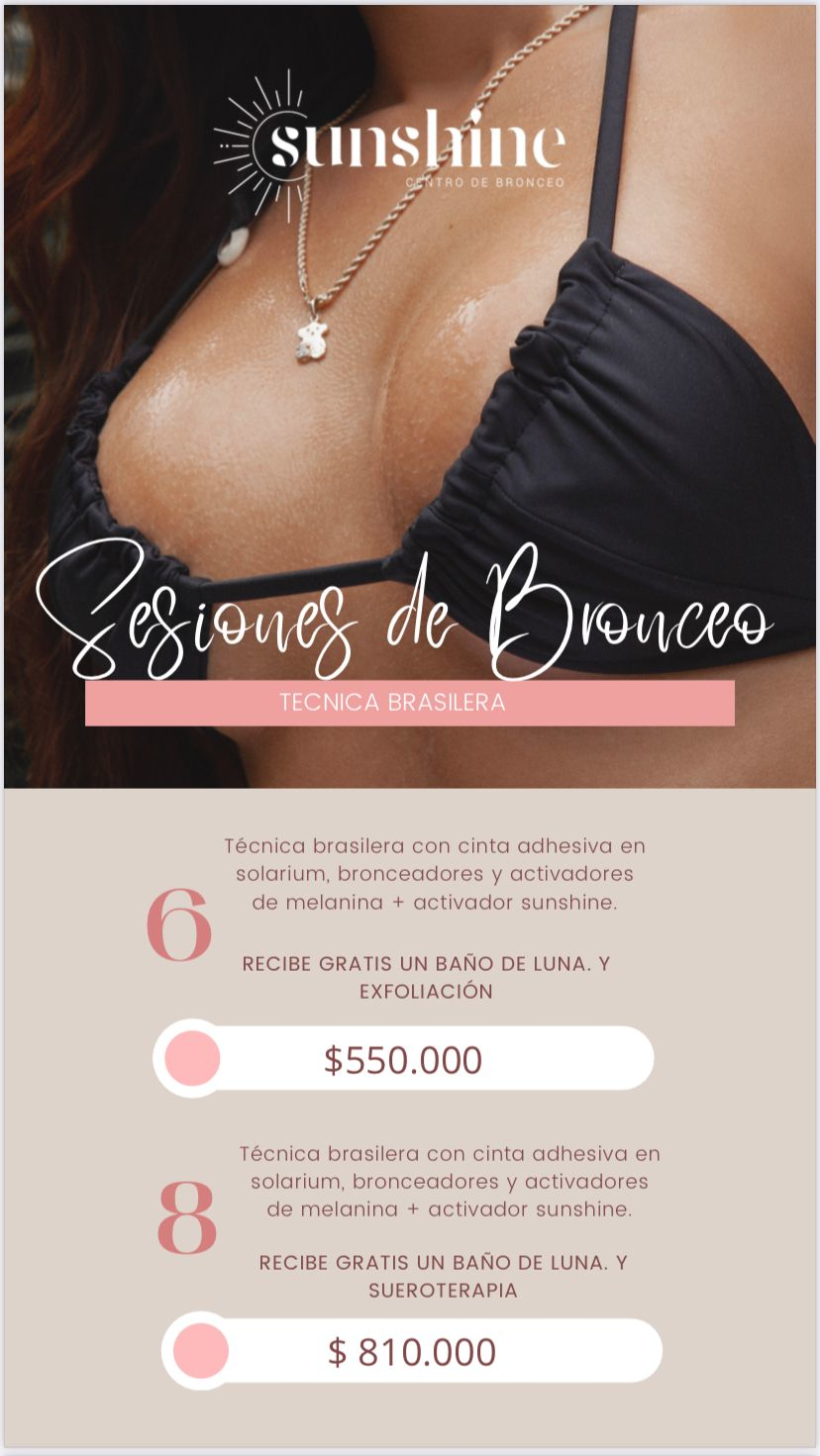 Bronceo 6 Sesiones 