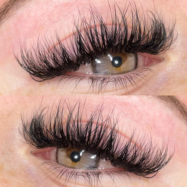 extensiones de pestañas (hibridas)