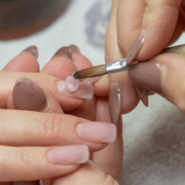 Manicure forrado en Acrílico