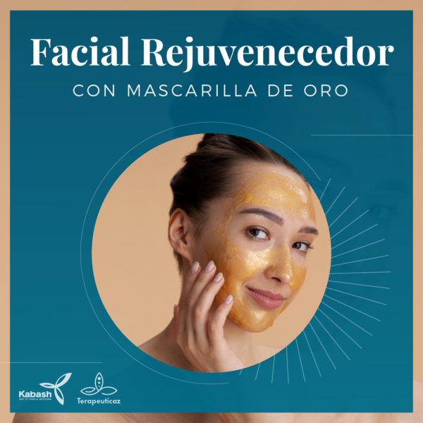 Facial Rejuvenecedor con Mascarilla de Oro