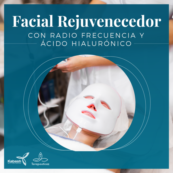 Facial Rejuvenecedor con Radio Frecuencia y Acido Hialurónico