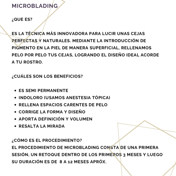 MICROBLADING 1ra Sesión (PROMO EFECTIVO)
