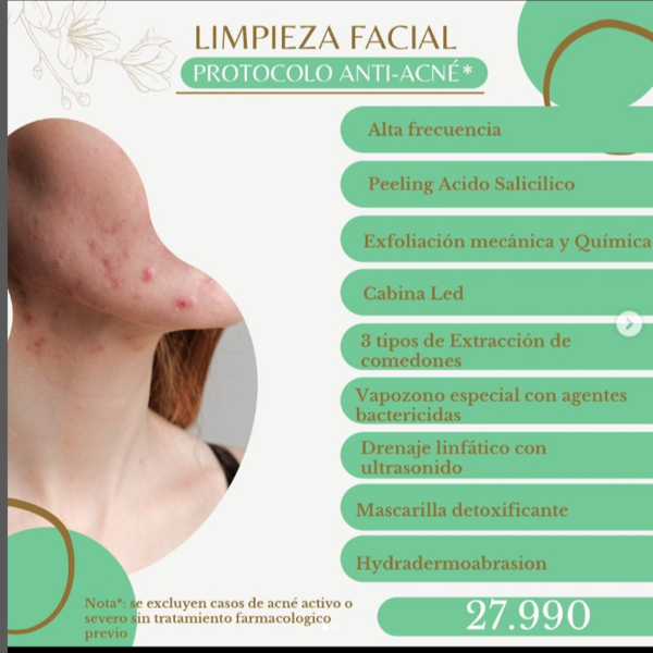 Limpieza facial Profunda con Dermaplaning