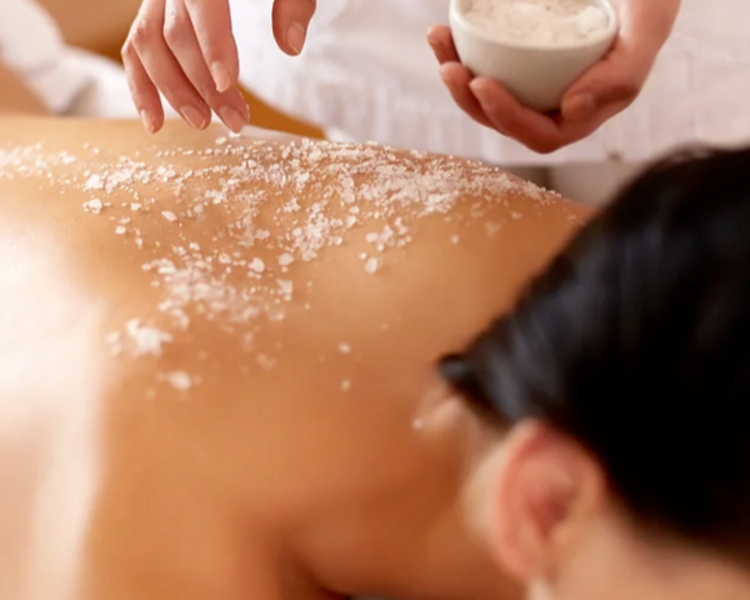 Exfoliacion con Sales Marinas