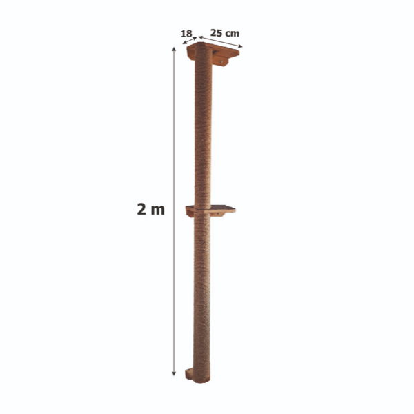 Rascador 2 M - DOBLE PLATAFORMA