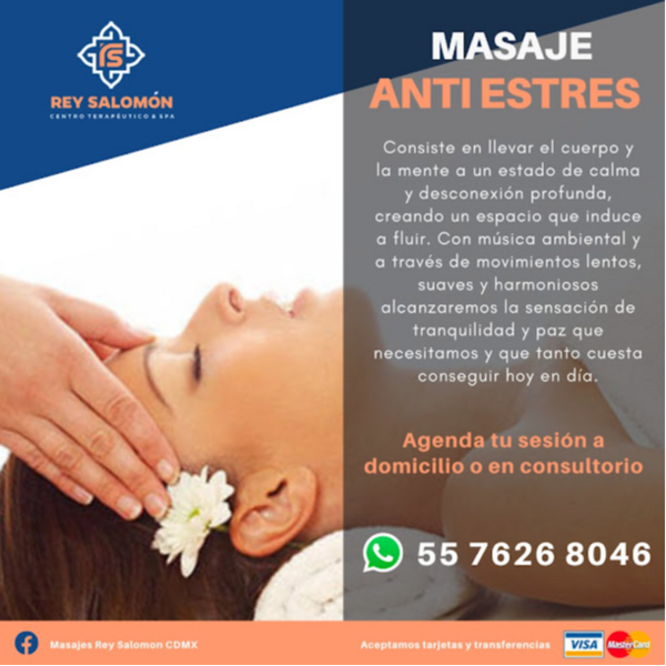 Masaje Anti estres con aromaterapia 