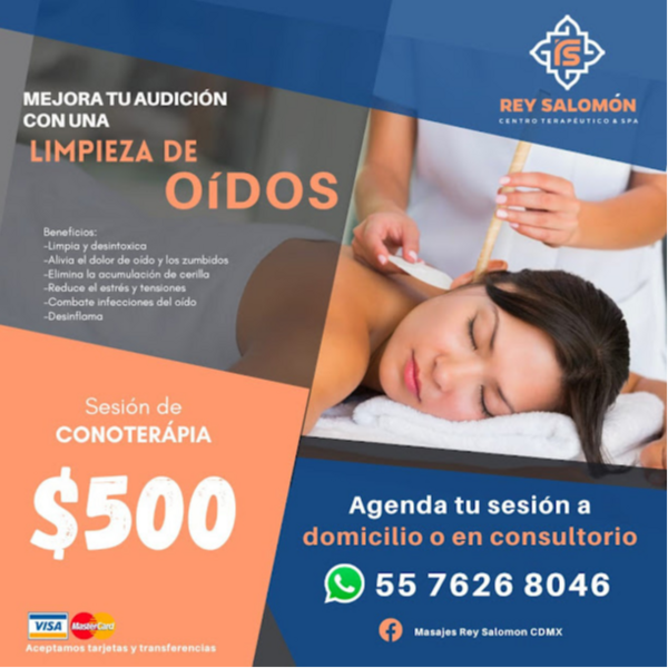 Limpieza de Oidos  con conoterapia