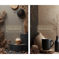 DELUXIO NAIL AND COFFEE logo